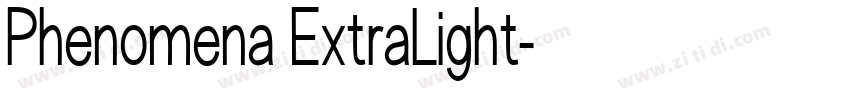 Phenomena ExtraLight字体转换